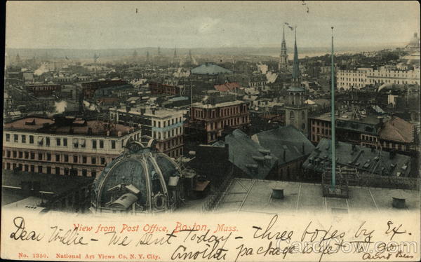 View from Post Office Boston Massachusetts