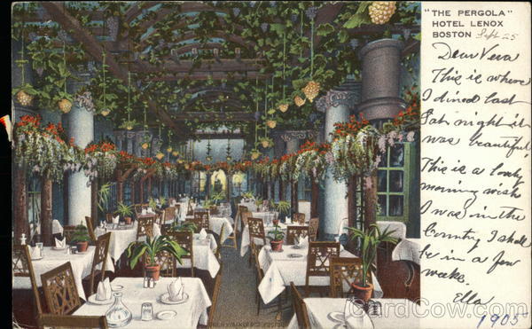 Hotel Lenox - The Pergola Boston Massachusetts