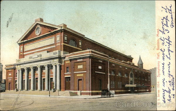 Street View of Symphony Hall Boston Massachusetts