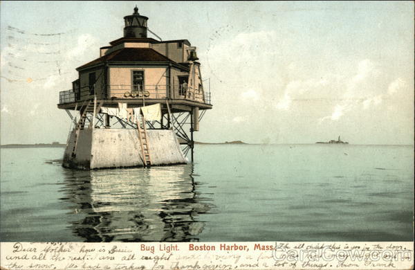 Bug Light View from Water Boston Massachusetts