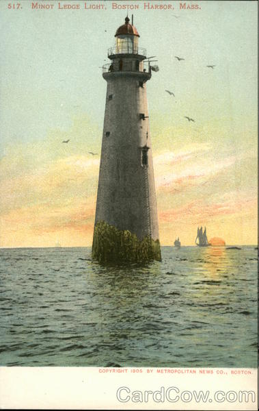 Minot Ledge Light, Boston Harbor Massachusetts