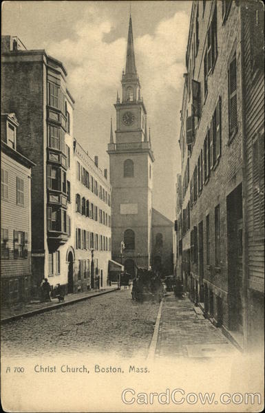 Street View of Christ Church Boston Massachusetts