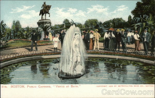 Public Gardens - Venus at Bath Boston Massachusetts
