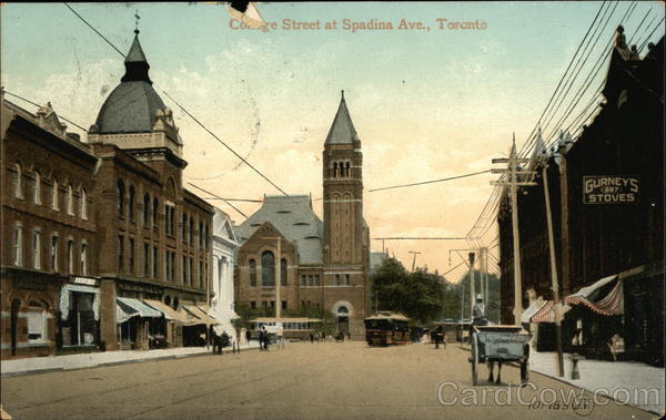 College Street at Spadina Avenue Toronto Canada Ontario