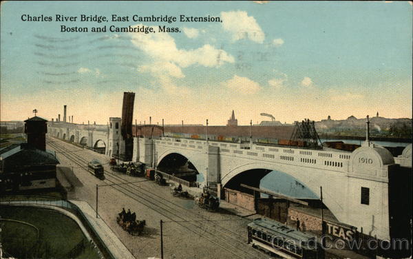 Charles River Bridge, East Cambridge Extension Boston Massachusetts