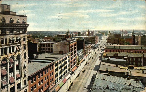 Bird's Eye View, Looking East Rochester New York