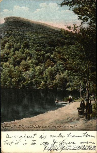Profile Lake and Profile Franconia Notch White Mountains New Hampshire