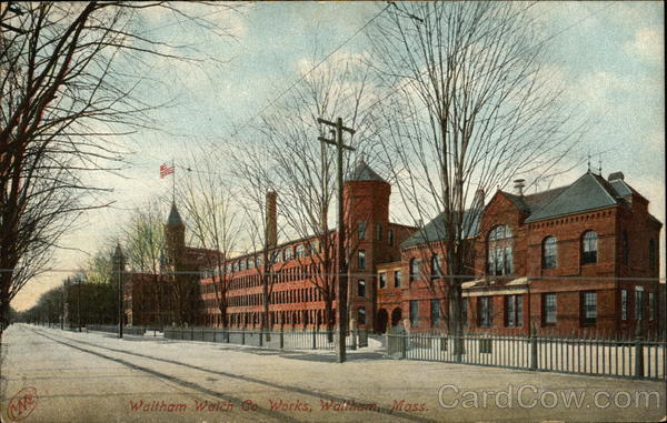 Waltham Watch Co. Works Massachusetts