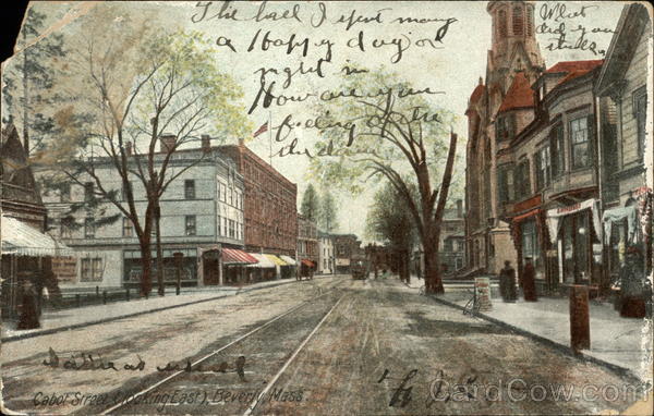 Cabot Street, Looking East Beverly Massachusetts