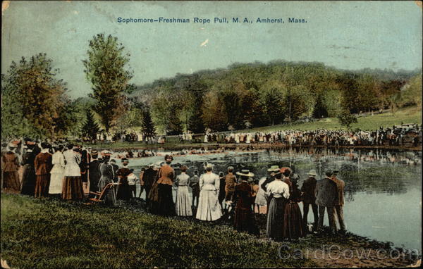 Sophomore-Freshman Rope Pull, M.A Amherst Massachusetts