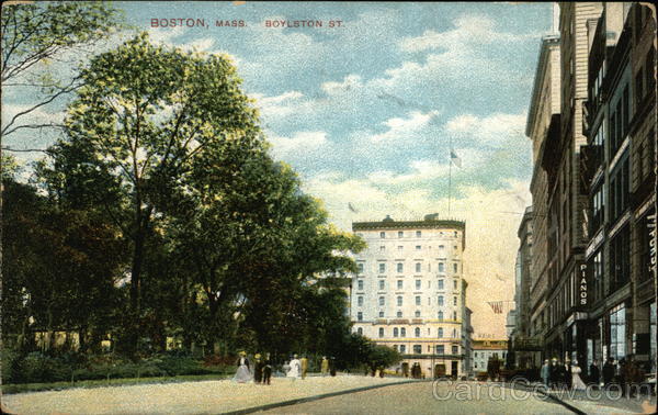 View of Boylston Street Boston Massachusetts