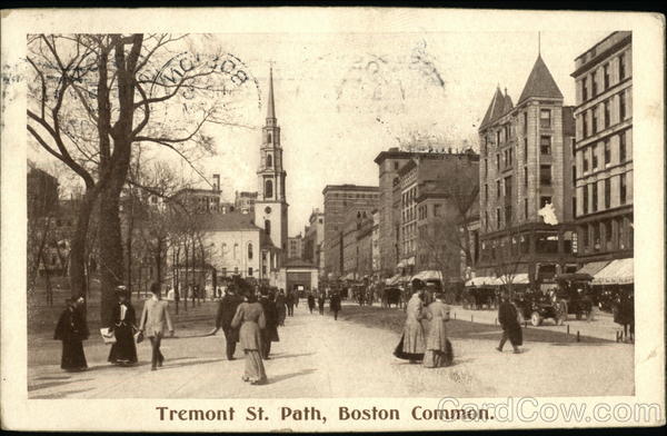 Tremont Street Path, Boston Common Massachusetts
