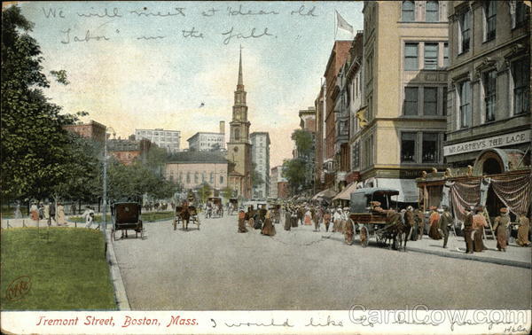 View of Fremont Street Boston Massachusetts