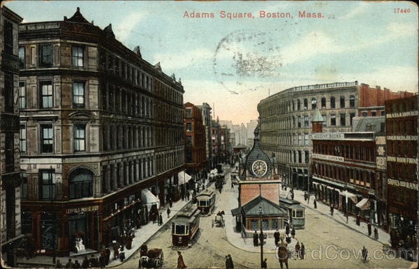 Bird's Eye View of Adams Square Boston Massachusetts