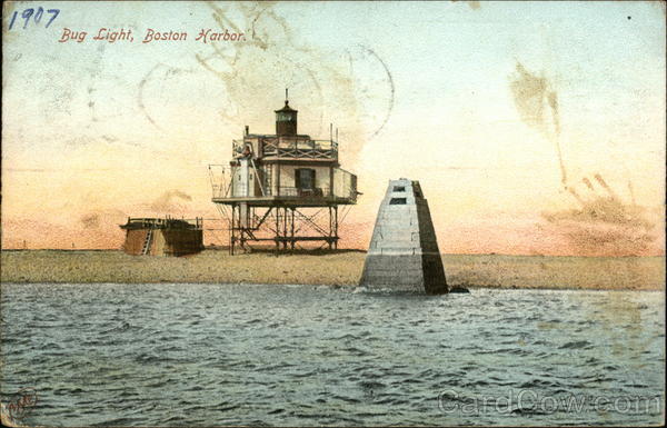 Bug Light View from Water Boston Massachusetts