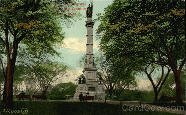 Soldiers and Sailors Monument, The Common Boston Massachusetts