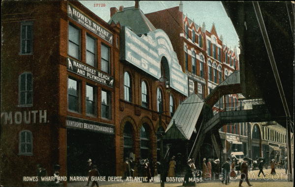 Rowes Wharf and Narrow Guage Depot Boston Massachusetts