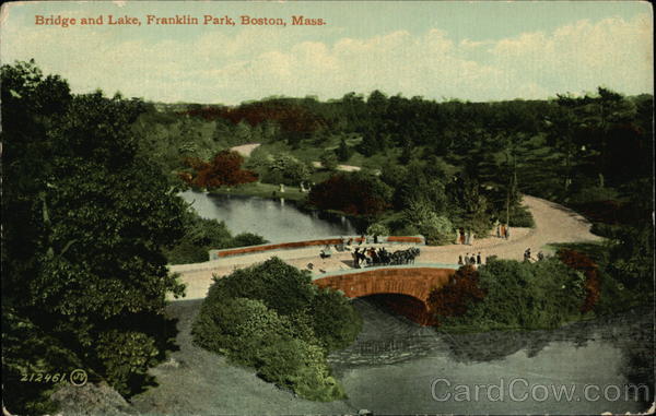 Bridge and Lake, Franklin Park Boston Massachusetts