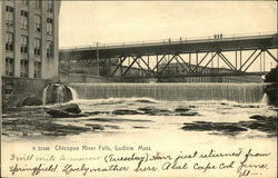 Chicopee River Falls Postcard