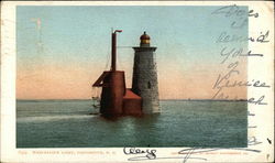 Whalesback Light Portsmouth, NH Postcard Postcard
