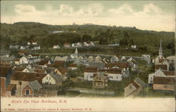 Bird's Eye View of Marlboro Marlborough, NH Postcard Postcard