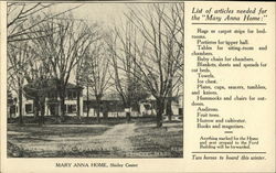Mary Anna Home Postcard