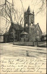 Congregational Church Roslindale, MA Postcard Postcard