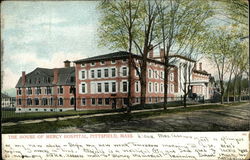 The House of Mercy Hospital Pittsfield, MA Postcard Postcard