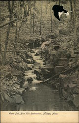 Water Fall, Blue Hill Reservation Milton, MA Postcard Postcard