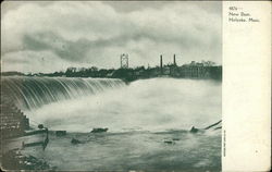 New Dam Holyoke, MA Postcard Postcard