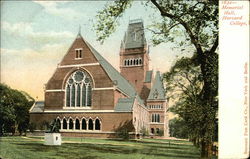 Memorial Hall at Harvard College Postcard