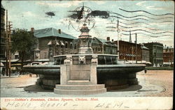 Stebbin's Fountain, Chelsea Square Postcard