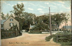Town Square Duxbury, MA Postcard Postcard