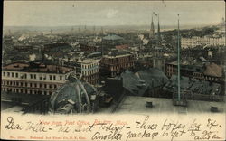 View from Post Office Boston, MA Postcard Postcard
