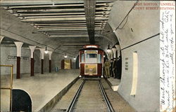 East Boston Tunnel, Court Street Station Postcard