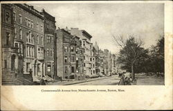 Commonwealth Avenue from Massachusetts Avenue Postcard