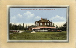 Summer Residence of Rev. A.T. Bowser St. Andrews, NB Canada New Brunswick Postcard Postcard