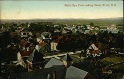 Bird's Eye View Looking West Postcard