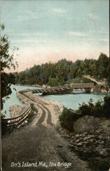 The Bridge Orrs Island, ME Postcard Postcard