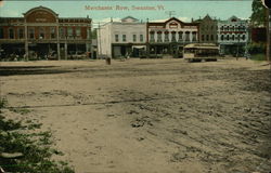 Street View of Merchant's Row Swanton, VT Postcard Postcard