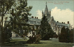 Haverford College - Barclay Hall Pennsylvania Postcard Postcard