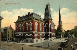 City Hall Troy, NY Postcard Postcard