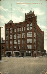 Street View of Oddfellows Building Postcard