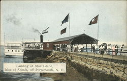 Landing at Star Island, Isles of Shoals Postcard
