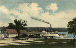 Steamer leaving Center Harbor Postcard