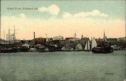 Water Front View Postcard