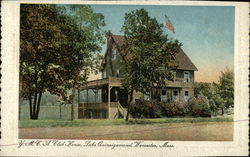 YMCA Club House at Lake Quinsigamond Postcard