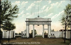 Entrance Gate to Readville Race Track Postcard