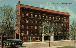 Street View of YMCA Postcard
