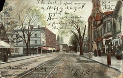 Cabot Street, Looking East Beverly, MA Postcard Postcard